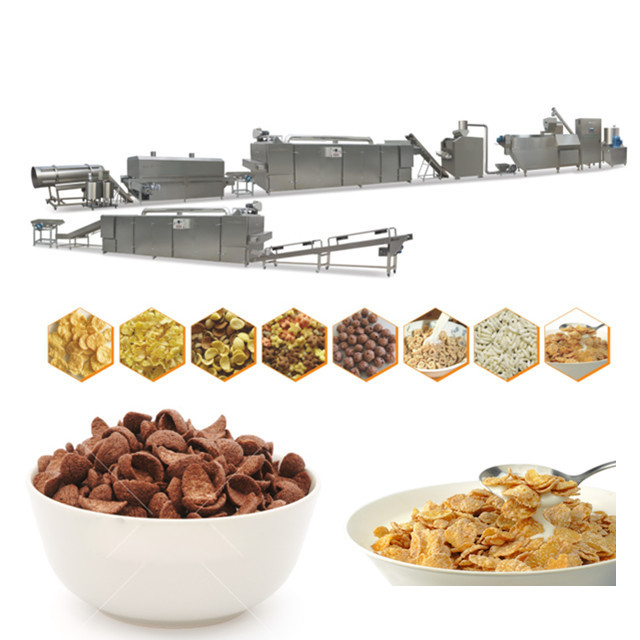 Linea di trasformazione SpA d'acciaio dei fiocchi di mais del cereale da prima colazione di Kellogg del motore di Stailess Siemens