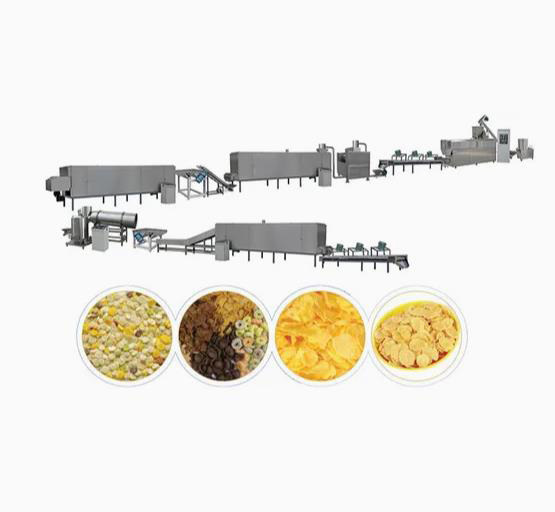 300 - linea di trasformazione dei fiocchi di mais 350kg/h, macchina dell'espulsore dello spuntino del soffio
