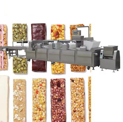 Macchina per la produzione continua e automatica di barrette di cereali al sesamo, macchina per chikki alle arachidi