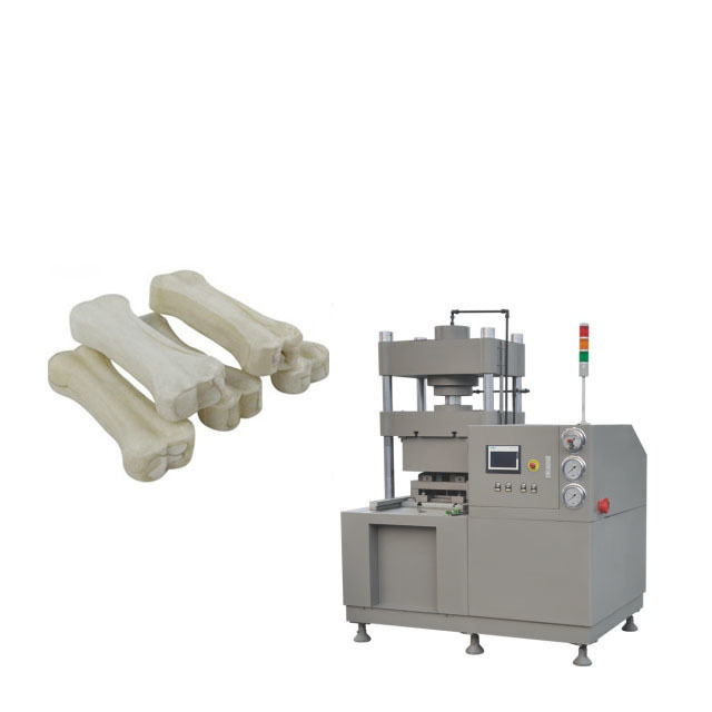 il tipo idraulico cane di 208V 60HZ 3Phase del pellame greggio mastica l'osso di cane che fa la pressa di stampaggio della macchina