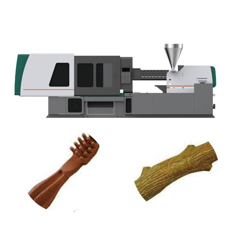 Varia macchina dello stampaggio ad iniezione dell'animale domestico di forme con l'estrusione che elabora tipo