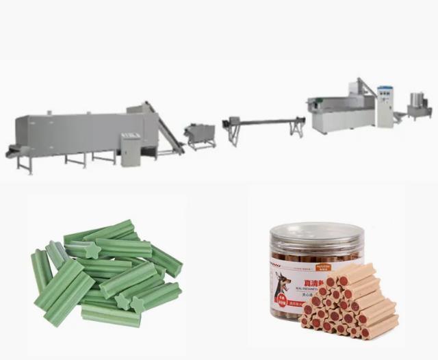 L'attrezzatura/animale domestico dell'estrusore a vite della bruciacchiatura tratta la macchina del cibo per cani dell'osso