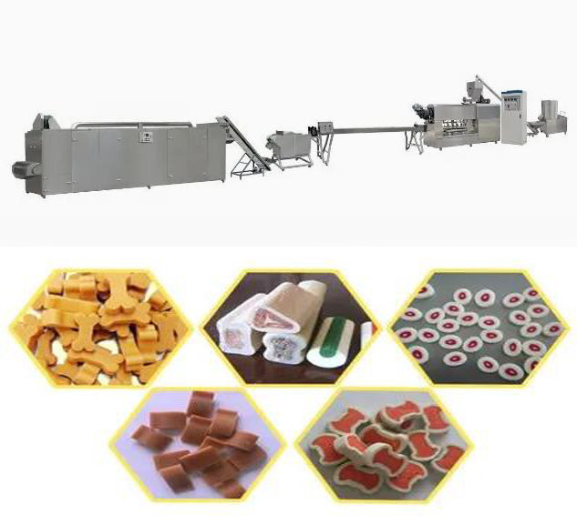 Dental Care Twisted Pet Snack Dog Food Maker 145kw 100kg/Hr